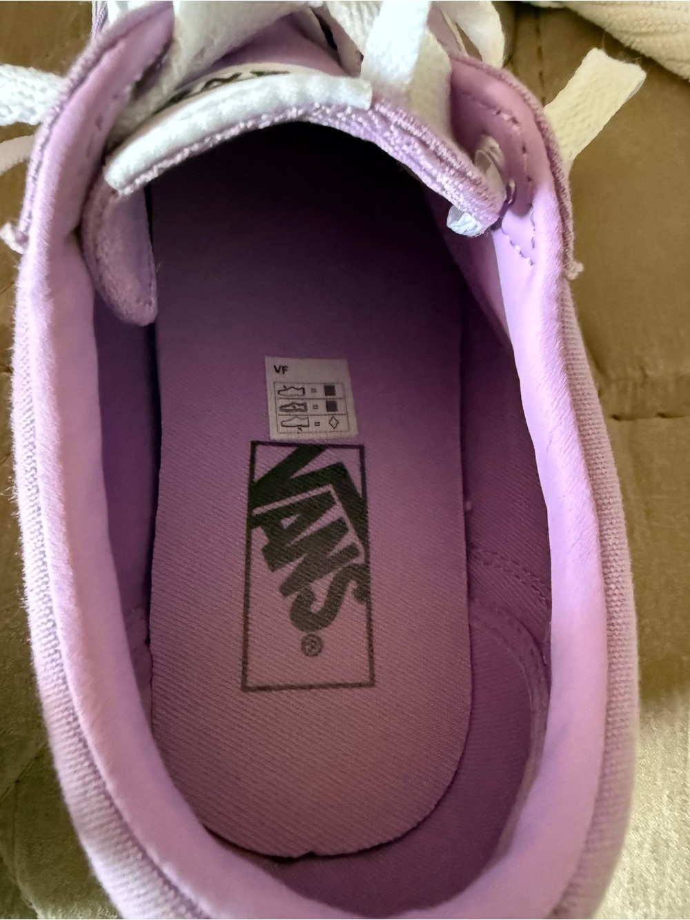 Vans Lavender and White Old Skool Women's Sneakers - Picture 6 of 7